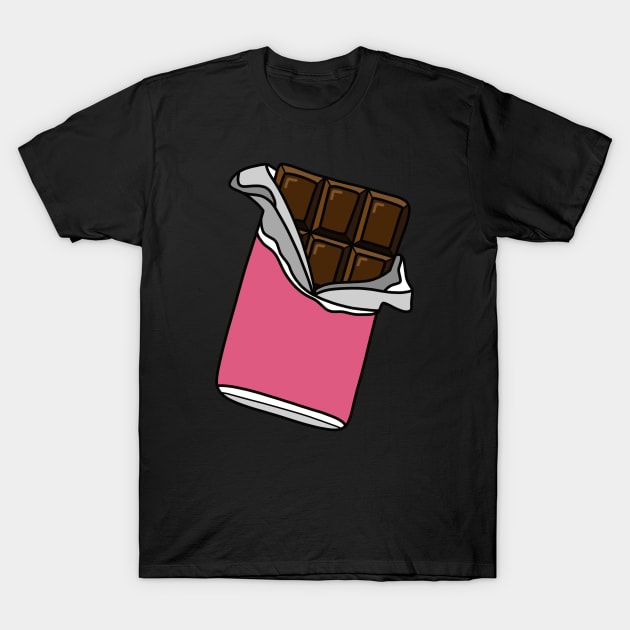 Chocolate Bar T-Shirt by Kelly Louise Art